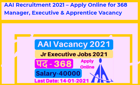 AAI Recruitment 2021