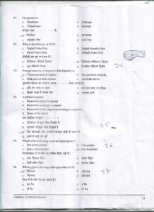 Cskhpkv Palampur Joa IT Question Paper Held On 21 July 2021