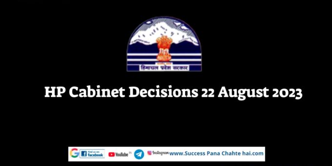 HP Cabinet Decisions 22 August 2023