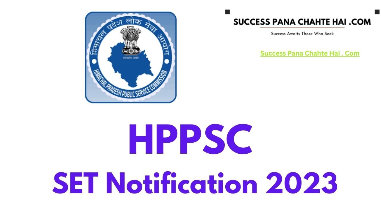 HPPSC SET Notification 2023