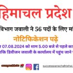 Himachal Pradesh Jal Shakti Department Jawali Invited Applications For 56 Posts, Read Notification