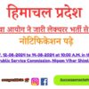 Read The Notification Related To Lecturer Recruitment Issued By Himachal Pradesh Public Service Commission