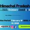 HP PGT , TGT, Primary Teacher Job 2025