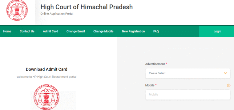 HP HIGH COURT Test scheduled to be held on 18.05.2025