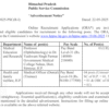 HPPSC Recruitment notice 22 may 2025