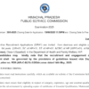 HPPSC RECRUITMENT Medical Officer 2025