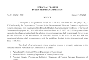HPPSC Notice:- Regarding guidelines issued by the Government of Himachal Pradesh 1 HPPSC Notice:- Regarding guidelines issued by the Government of Himachal Pradesh