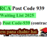 HPRCA Post Code 939 Waiting List 2025
