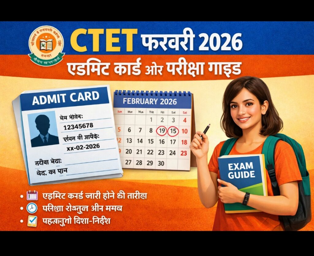 CTET फरवरी 2026: एडमिट कार्ड और परीक्षा गाइड